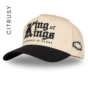 KING OF KINGS TRUCKER HAT - CREAM/BLACK