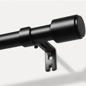 Inovaday Heavy Duty Stable Curtain Rods for windows, Adjustable Window Rod with Finials, 1 Inch Drapery Rod for Bedroom, Living Room, Outdoor Patio