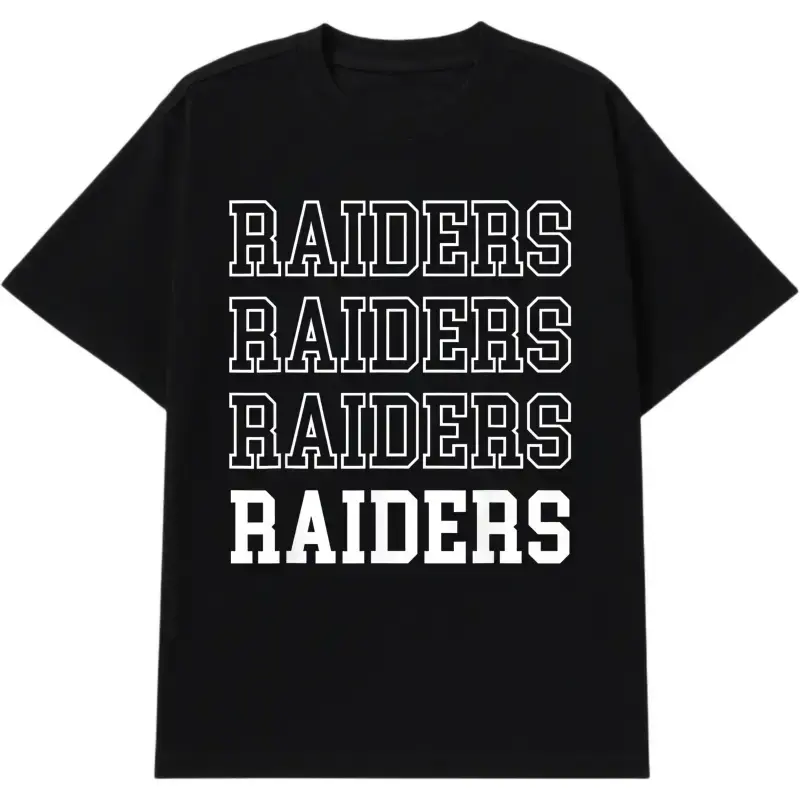 Oversized Raiders Graphic Tee  Men – Vintage College Style Streetwear Shirt  Game Day & Fall Outfits for goodfellow shirts