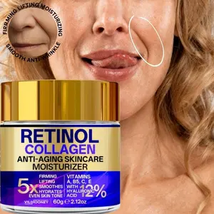60g Collagen Multi-Functional Moisturizing Hydrating Firming Face Cream, Deep Hydration, Smooth Radiant Skin, Instant Tightening, All Skin Types