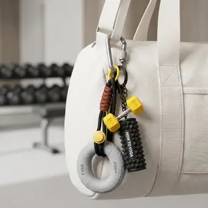 Gym Keychain Set with Grip Strength Ring Mini Dumbbell & Foam Roller Fitness Lover Gift Workout Accessory for Bag Keys Motivational Gym Gear for Men Women Hanging Decor ellipse vase
