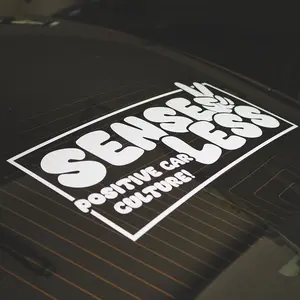 Senseless Bubble Logo Vinyl Car Rear Window Banner