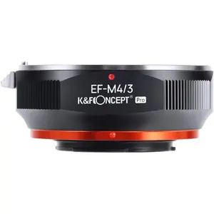 K&F Concept Metal Lens Adapter, Compatible for Canon EOS (EF/EF-S) D/SLR Lenses to Micro 4 Thirds (MFT, M4/3) Mount Digital Camera Bodies, with Matting Varnish Design