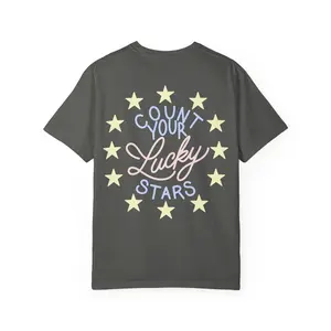 Count Your Lucky Stars T-shirt 100% Cotton