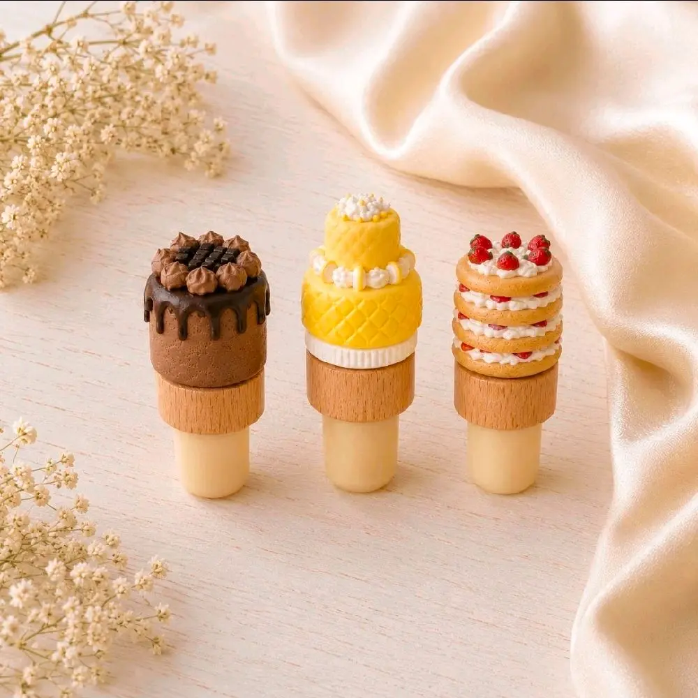 Handmade Cakes Wine or Bottle Stopper