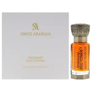Shaghaf Oud Tonka by Swiss Arabian for Unisex - 0.39 oz Concentrated Perfume Oil