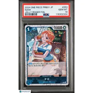 2024 One Piece Japanese Prb01 Nami Jolly Roger Foil PSA 10 #053