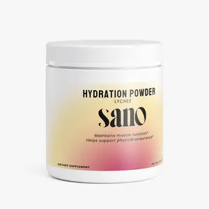 Sano Hydration Powder Lychee - Premium Electrolyte Drink for Muscle Function & Endurance - Keto Friendly, Caffeine-Free, Made in USA