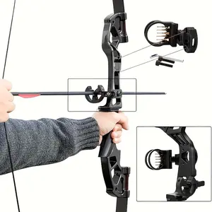 51" Takedown Recurve Bow and Arrows Set – Right Handed Archery Kit with 6 Real Feather Carbon Arrows for Beginners, Perfect Gift for Adults