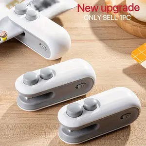 2 in 1 Mini Sealing & Cutting Machine, Portable Usb Rechargeable Snack Sealing Machine, Handheld Heat Sealing Device for Snack & Food Storage Plastic Sealer, Durable Dual Functionality