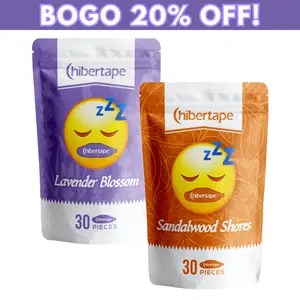 Hibertape - DUO PACK - Mouth Tape for Sleeping and Snoring, Jawline Shaper for Men and Women, Sleep Like a King or Queen, Free Your Sleep Hostage, CPAP Friendly,