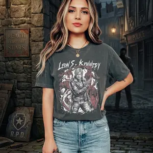 Leon Kennedy Vintage Comfort Colors Shirt, Resident Evil 9 Requiem T-Shirt, Gaming Shirt, Horror Game, Leon Kennedy unisex shirt