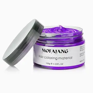 Purple Temporary Hair Wax Color, 4.23 oz - Temporary Hair Color Wax Gel for Halloween, Party