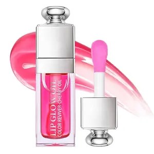 Moisturizing Lip Oil,No-Sticky Gloss Balm Care,Fruit Flavoured Oil for Dry Lip's Hydrating and Nourishing 0.2 OZ Glossy Skincare #lipoil #lipgloss #moisturizinglipoil #liptint