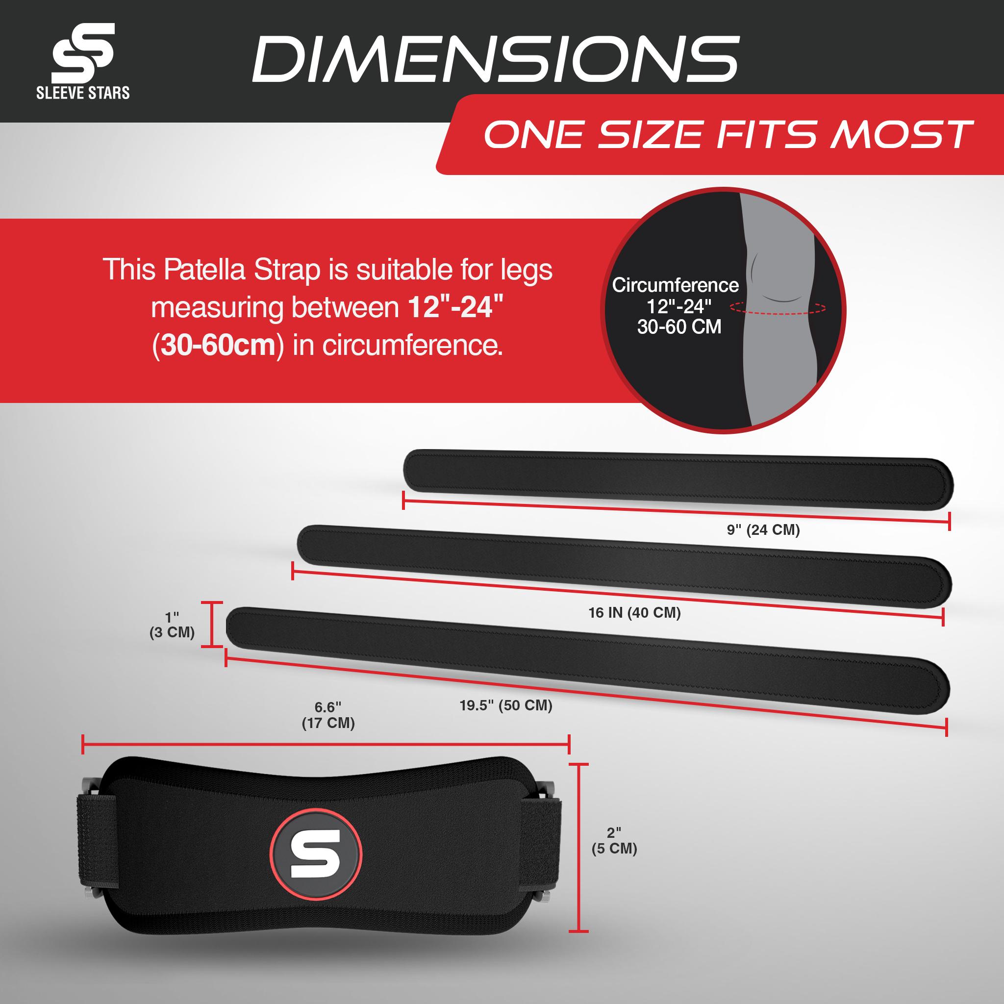 Patellar Strap for Adults' Knee Pain Relief | Adjustable Support for Tendonitis, Running & Full-Range Movement