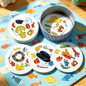 Fun Circular Box Family Party Game, Ideal for Holiday Parties, Quick Match Desktop Game, Perfect Gift for Friends and Family