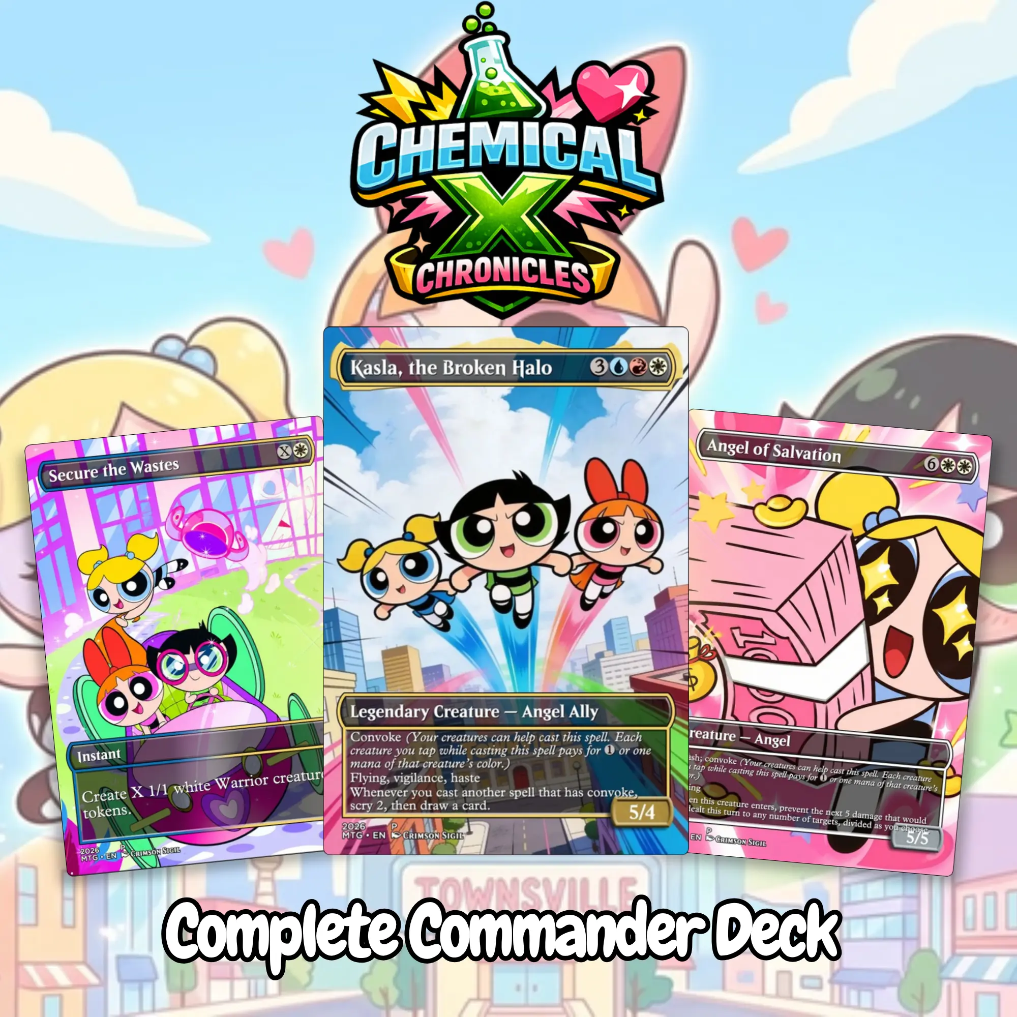 Chemical X Chronicles – Divine Convocation Commander Proxy Deck | 100 Cards + Tokens