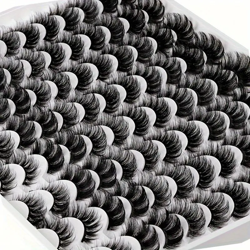 6 Styles False Eyelashes, 48 Pairs Wispy Feline Lash Look Cat Eye Look Faux Cluster Lashes, Natural Curling Eye Makeup Strip Lashes, Volume Lashes, Fluffy Eyelashes, Trending Makeup, Summer Makeup, Korean Makeup, Cosmetic False Lashes