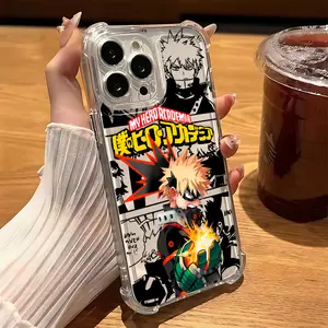 Anime My Hero Academias Protective Phone Case Suitable for iPhone 17 16e 16 15 14 13 12 11 Mini Pro Max Air X XR XSMAX 8 7 Plus Anti Fall Transparent Soft Back Cover