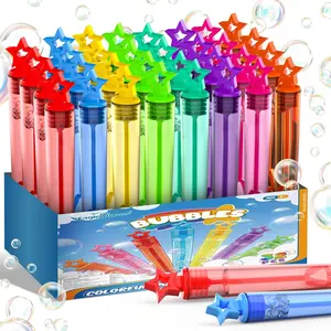 EagleStone 32 Pcs Star Bubble Wands Bulk for Kids, 8 Color Mini Bubble Party Favors, Goodie Bag Stuffers, Classroom Prizes, Birthday Gifts, Easter Basket, Carnival, Summer Outdoor Toys for Toddlers
