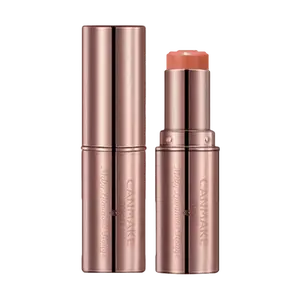 CANMAKE Japan "Heartful Flavour" Lipstick - "Little Gold Tube" #T02 Rose Milk Tea, Hydrating & Long-Lasting