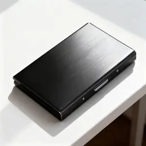 Strictly Selected Stainless Steel Card Bag, High-end Metal Men and Women, Anti-magnetic and Anti-theft Wallet for Dad Mini