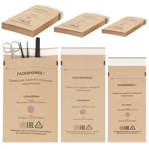 100Pcs Sterilization Pouches Disposable Autoclave Bags for Manicure Dental Tools 75 * 150MM