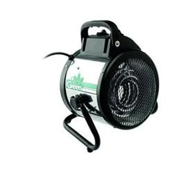 Bio Green PAL 2.0 Compact US Stainless Steel Floor Standing Greenhouse Heater - Palma 5120 BTU Manual, 60 Hz, -58°F to 210.2°F Range, 1.9m Cord, 163 m/h Airflow, IPX4 Splashproof, Digital Thermostat for Garages, Garage, Warehouses