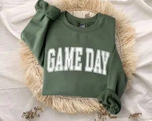 [Sale Up To 50%] Game Day Sweatshirt, Gameday Sweatshirt, Game Day Crewneck, Unisex Gameday Sweater, Varsity Retro Gameday Outfit, Football, Baseball, Softball streetwear graphic tee