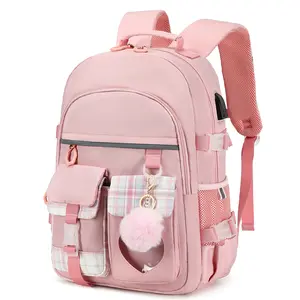 Makukke Laptop Backpack with USB Port - 2025 Back to School Ideal for College, Work, Nursing, Travel, Carry-On New Style Backpack for School Lightweight Casual Daypack