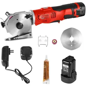 Cordless Electric Rotary Shear , Multi-layer Electric Fabric  with 1.3" Thickness, for Cloth Fabric Leather and Carpet, Comes with 1 , 2 count , 14.4V