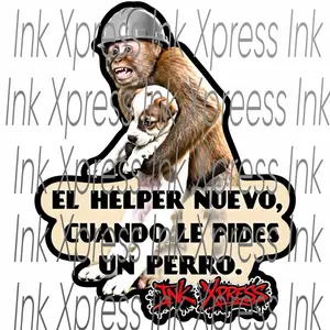 Funny Scaffold Perro hardhat sticker