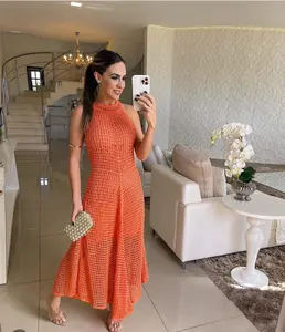 Alisha Long Tricot Dress