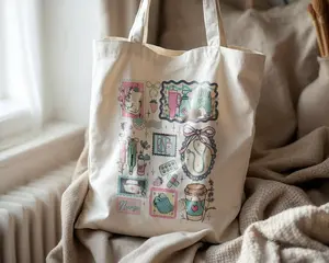Cute Nurse Tote Bag, Canvas Tote Bag, Nurse Gift, Canvas Bag, Nurse Life, Nurse Appreciation, Nurse Tote