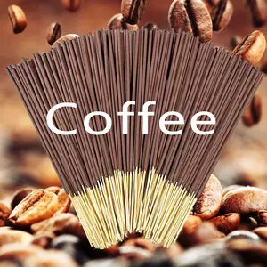 22cm Coffee Scented Bamboo Incense Sticks, Healing Style Aromatherapy, Indoor Outdoor Use, Bedroom Living Room Hotel Office, Stress Relief