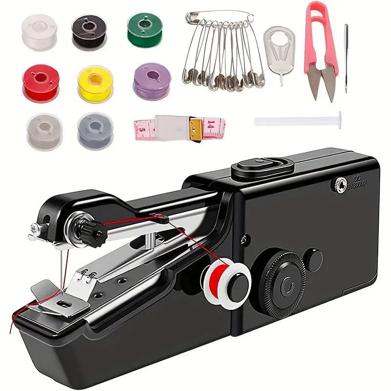 Handheld Sewing Machine Mini Portable Cordless with Accessory Kit for Quick Stitching Easy to Operate for Home Travel and DIY Sewing Machine for Begin