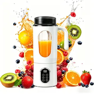 Portable Blender with Handle ,Rechargeable Personal Blender，Compact Travel Mini Juicer Cup 580ML Portable Juicer Shakes and Smoothies Blender，Small Blenders，Mixing，Compact、Convenient and Versatile