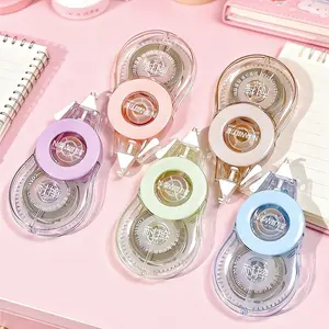 5pcs Macaron Color Correction Tape, Smooth and Jam-Free, Strong Coverage, Multi-Color Healing Palette, Essential Stationery Gift