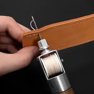 Professional Lockstitch Needle And Thread Set - High-quality Craft, Furniture, And Leather Repair Tools - Includes Multiple Needles, Precise Sewing, Easy-to-use Design, And Makes A Beautiful Holiday Gift.