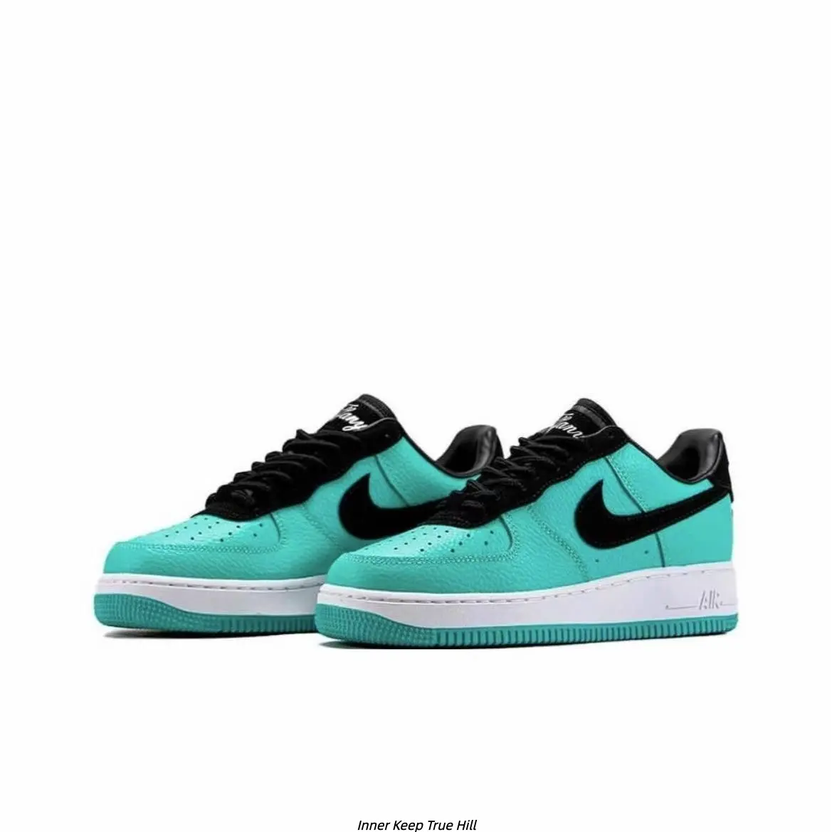 Bright Cyan Teal Skate Shoes, Full Grain Leather Upper With Black Accent Details, Padded Soft Ankle Lining, Non-Slip Textured Outsole, Fresh Summer Two-Tone Sneakers Perfect For Jeans, Shorts And Casual Outfits