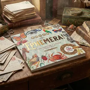 Peter Pauper Press Loads of Ephemera Stickers An Unforgettable Vintage Sticker Book 580 Decals for Scrapbooking Journaling Crafts and Personalizing Planners Calendars