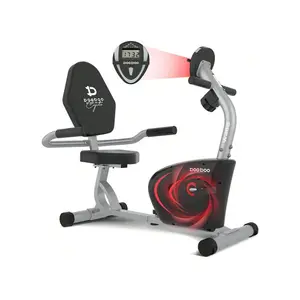 sport equipment  Pooboo Senior Recumbent Exercise Bike Adult Indoor Riding Workout Cycle 8 Levels Magnetic Resistance Adjustable Fiess