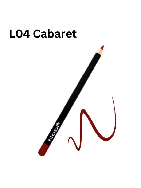 NABI LipLiner and  Eyeliner Pencils-L01-L32[30COLORS] -Long Lasting,High Pigment,Smudge-Proof. Perfect for All-Day Wear, Easy to Apply- Matte/1PC sauchae stain lip liner