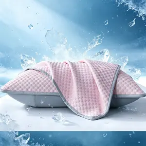 2P Standard Size (20"x30") Pink Cooling Pillowcases Set - Ice Cold, Breathable Bedding for Hot Sleepers, Silky Soft Skin-Friendly Pillow Covers with Envelope Closure, Summer Essentials (No Pillow)