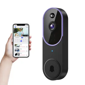 1080P Wireless Doorbell Camera, Smart WiFi Video Doorbell, AI Human Detection, Two-Way Audio, Night Vision, Cloud Storage, Instant Alert, 2.4Ghz WiFi, Outdoor Security Camera, Rechargeable Battery Powered