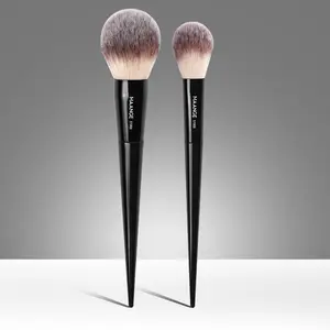 Maange 2pcs Professional Kabuki Makeup Brushes, Powder Brush Highlighter Brush, Travel Makeup Brush Set, Makeup Brushes for Flawless Application, Professional Quality Beauty Tools, Makeup Brush Kit, Soft Makeup Brushes