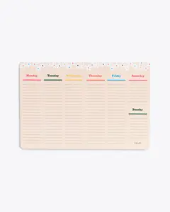Week-to-Week Mega Desk Notepad - Daisies