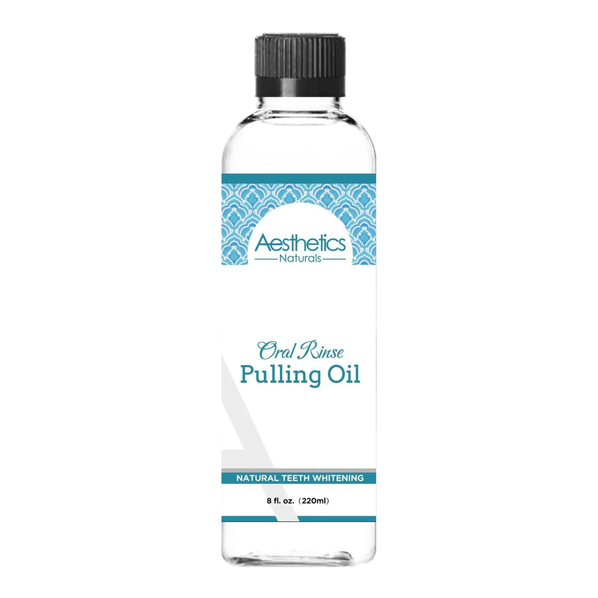 Ciana Coconut & Peppermint Pulling Oil for Natural Teeth Brightening and Gum Health, Oral Care Mouthwash, 220ml, Antibacterial, Oral Rinse Liquid, Nature, Sensitive Teeth, Fractionated Coconut Oil, Whitening, Daily, Gentle, Teeth Whitening