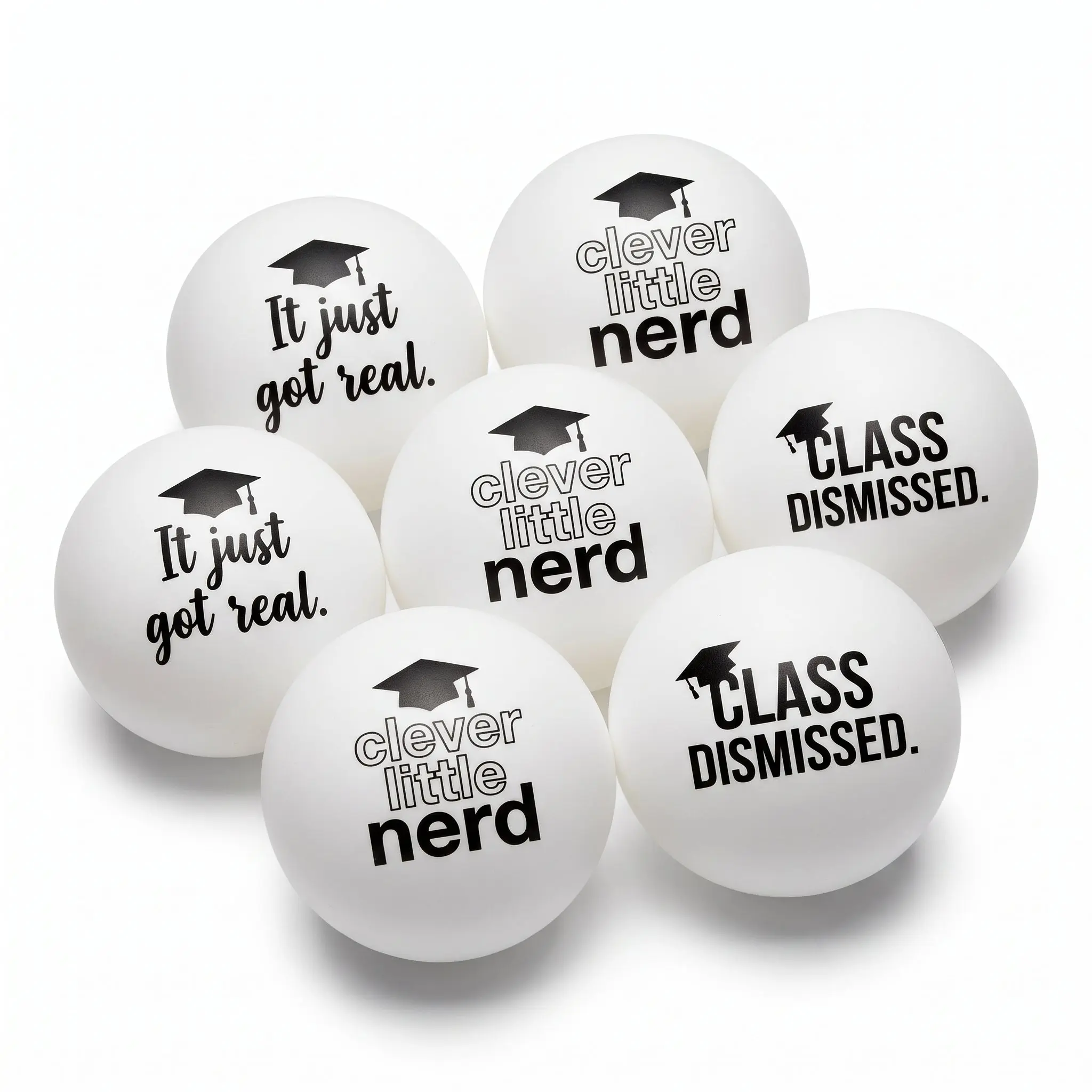 Graduation Celebration Pong Balls Set
