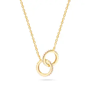 Pavé Mini Link Necklace 925 silver